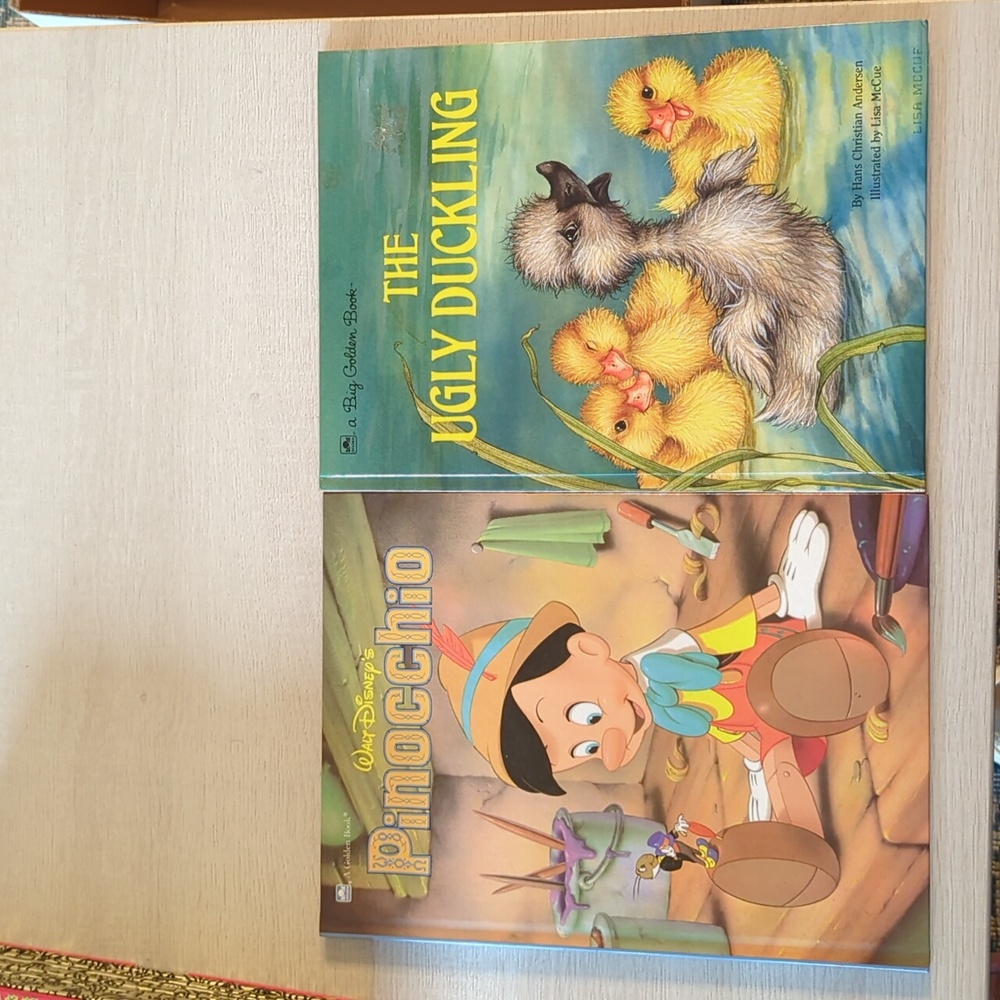 Hans Christian Andersen and Disney Big Golden Book SET OF TWO